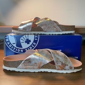 Siena Big Buckle Suede vintage rose copper asst ge